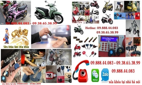 Sửa khóa xe máy honda tại nhà hà nội 0988844083 - 1