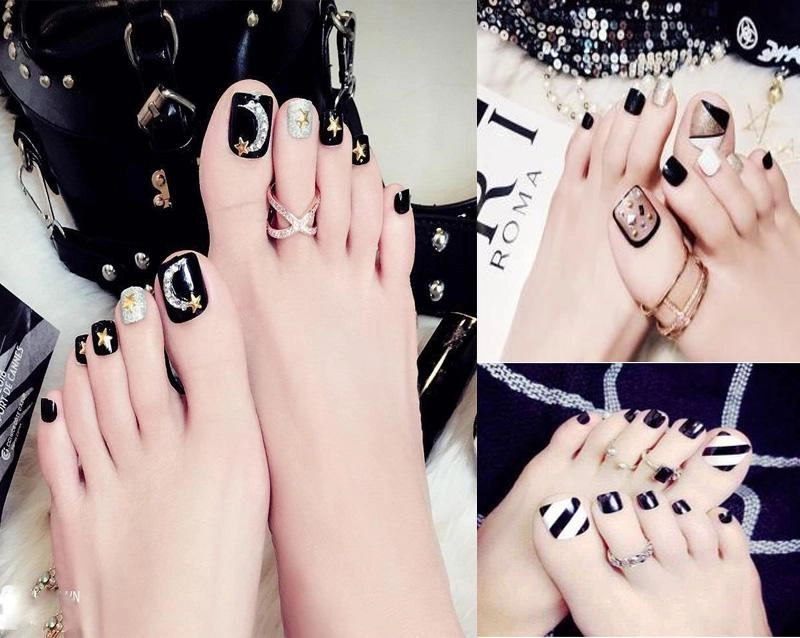 Các mẫu vẽ móng chân đẹp dễ thương đơn giản khiến nàng mê mẩn - 12