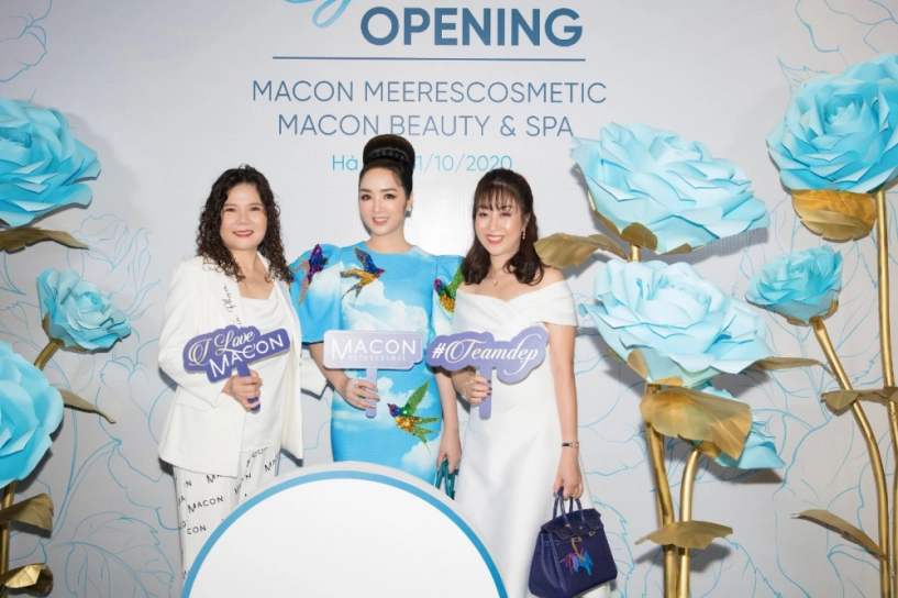 Hh đền hùng giáng my và nsưt trung hiếu dự khai trương trung tâm làm đẹp macon beauty - 4