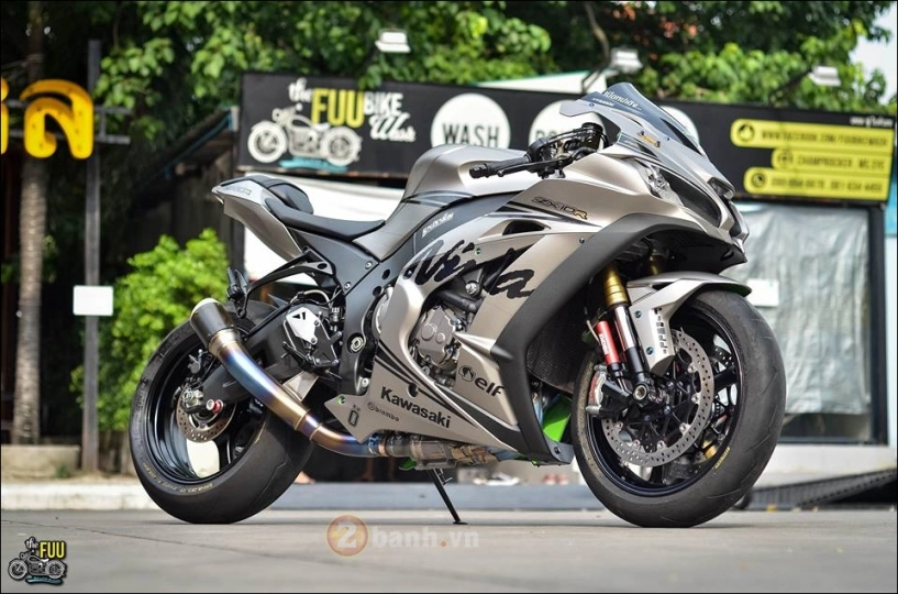 Kawasaki ninja zx-10r độ phong thái chiến binh mùa đông - 4