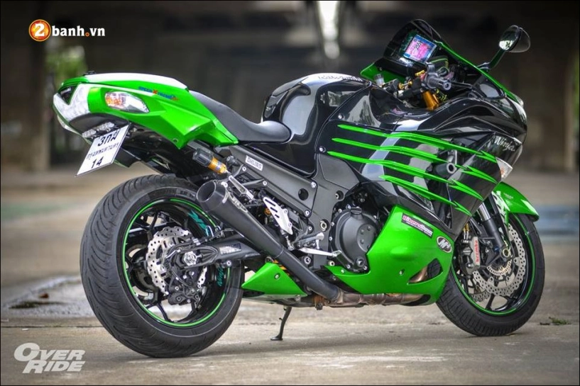 Kawasaki ninja zx-14r vẻ đẹp từ đối thủ trực tiếp thần gió hayabusa - 9