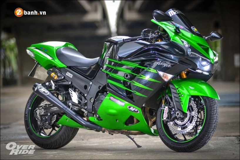 Kawasaki ninja zx-14r vẻ đẹp từ đối thủ trực tiếp thần gió hayabusa - 12