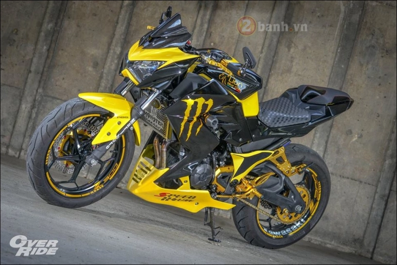 Kawasaki z300 độ nổi loạn cùng phong cách monster yellow - 14