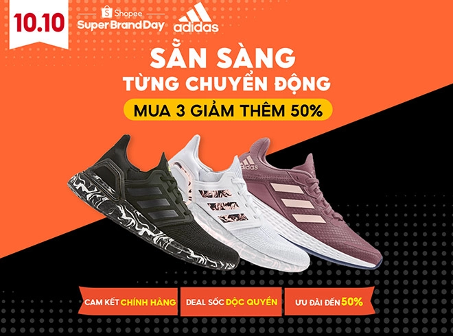 sẵn sàng từng chuyển động cùng siêu ưu đãi giảm giá lên đến 85 từ adidas - 1