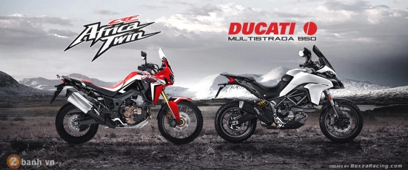 So sánh honda crf1000l africa twin và ducati multistrada 950 - 1