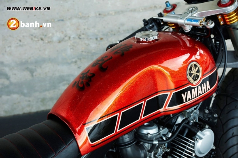 Yamaha tr1 chiếc cafe racer đen quyền lực và đỏ quý phái - 4