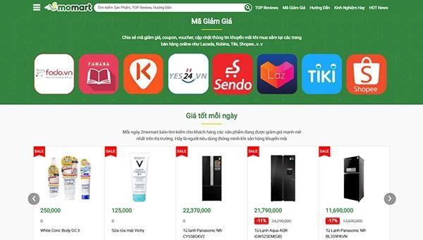 2momart - nơi giúp bạn lựa chọn mỹ phẩm chính hãng giá rẻ - 2