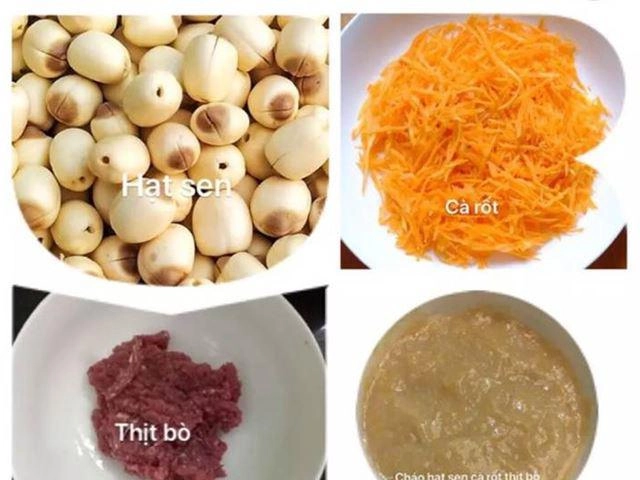 Cách nấu cháo thịt bò hạt sen tuy đơn giản mà thơm ngon bất ngờ - 7