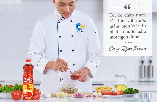 Chef ryan phạm bật mí tiêu chí chọn nước chấm trung hòa được khẩu vị 3 miền - 1