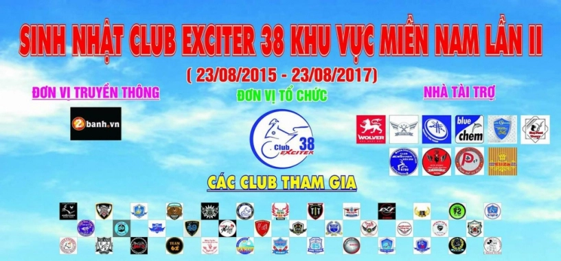 Cộng đồng biker đổ về mừng club exciter 38 - khu vực miền nam tròn ii tuổi - 1