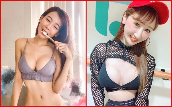 Đi ăn nhà hàng hai nữ pg làm người nhìn toát mồ hôi vì trang phục khoét trên hở dưới - 2