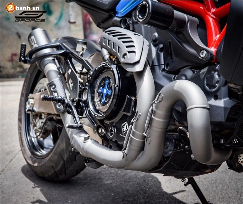 Ducati monster 821 độ nổi bật cùng xanh tươi mát atlantis blue - 6