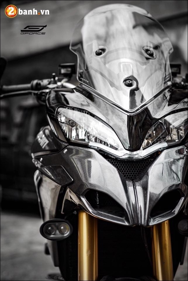 Ducati multistrada 1200 s độ hào nhoáng cùng công nghệ carbon - 4