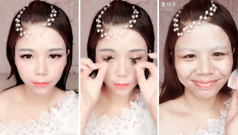 Gái xinh tiktok tay trang làm bao nguoi nga ngua đon mui got cam chi bang son phan - 6