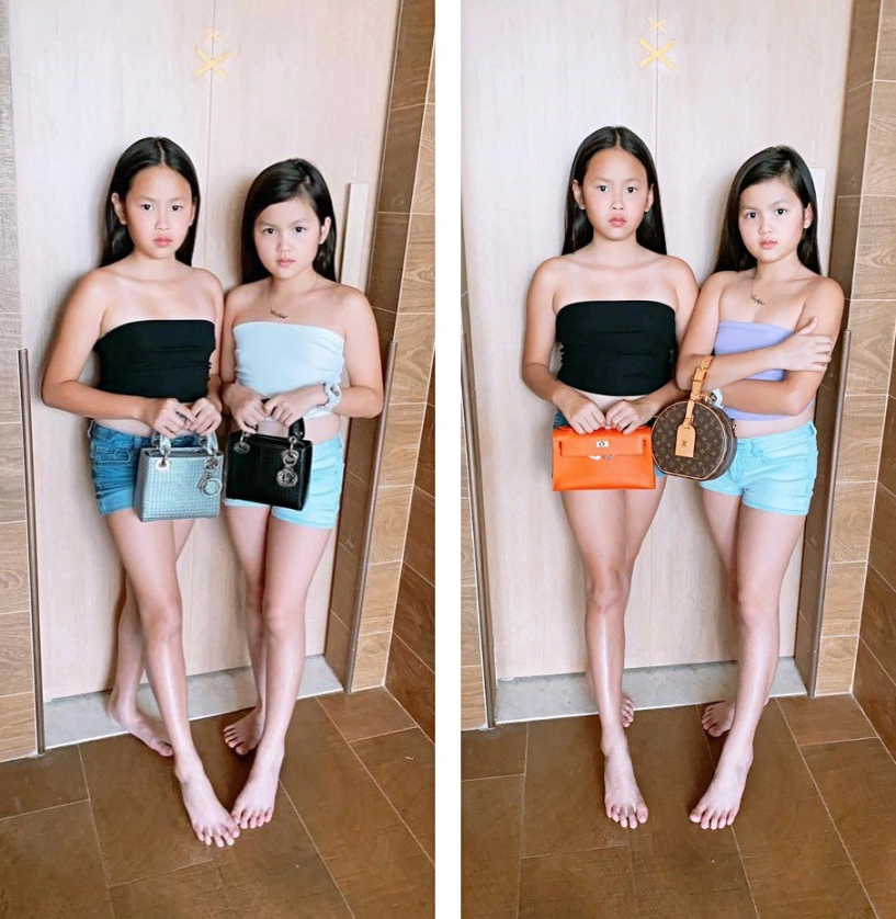 Hai chân dài 2k10 xách túi 200 triệu hoá ra cô gái vàng bố doanh nhân mẹ chủ công ty - 1