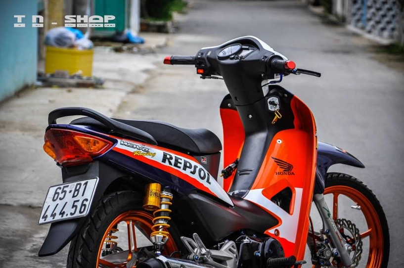 Honda wave chiến binh trỗi dậy với bộ cánh repsol - 11