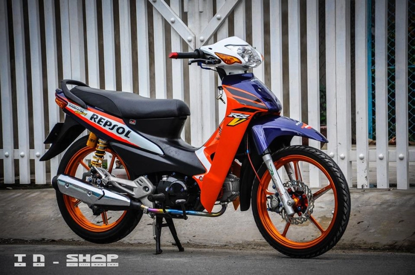 Honda wave chiến binh trỗi dậy với bộ cánh repsol - 12