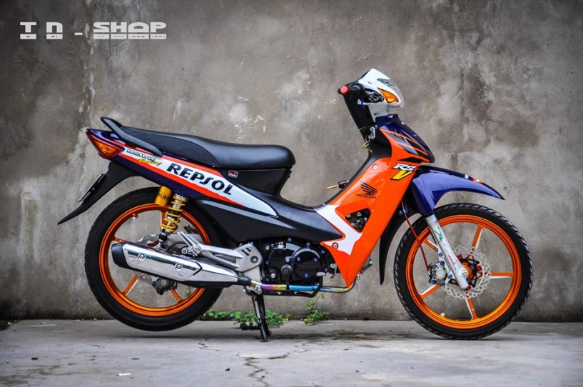 Honda wave chiến binh trỗi dậy với bộ cánh repsol - 13