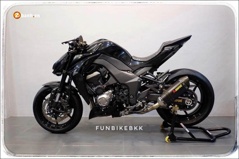 Kawasaki z1000 độ nakedbike thần thánh đen không tỳ vết - 13