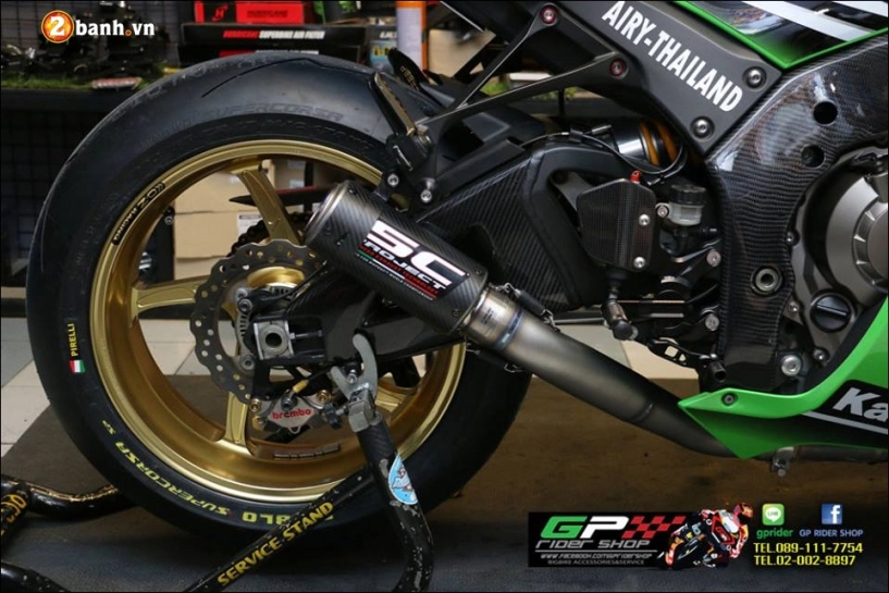 Kawasaki zx-10r độ- superbike hàng đầu trong cuộc chạy đua tốc độ - 12