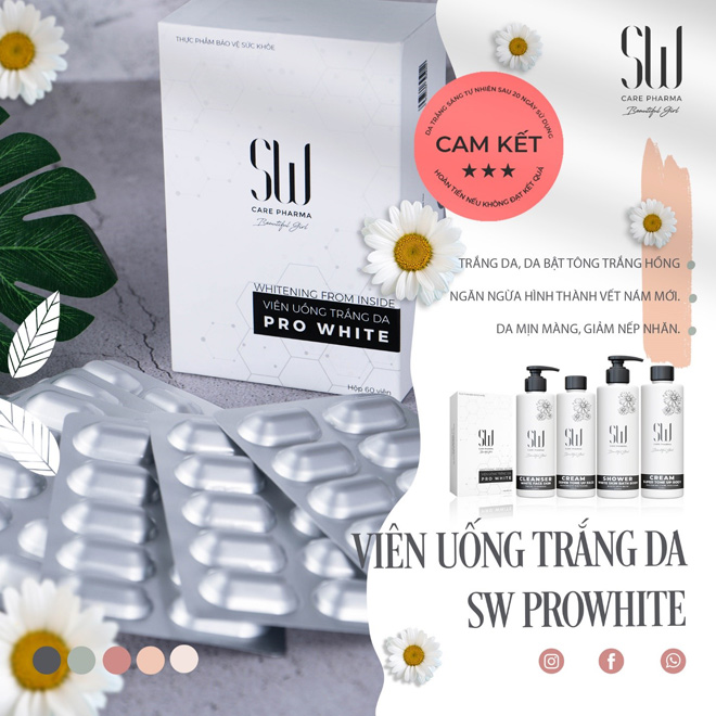 Khám phá bí mật tam giác vàng trong viên uống trắng da sw pro white - 2