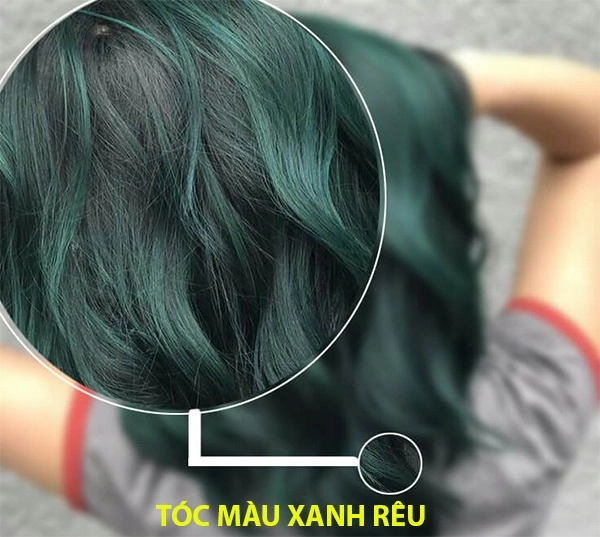Những màu tóc xanh rêu đẹp ấn tượng phù hợp với mọi gương mặt - 1