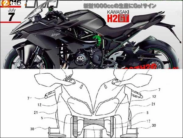 Ninja h2 gt của kawasaki rò rỉ hình ảnh với trang bị turbo charged mới - 3