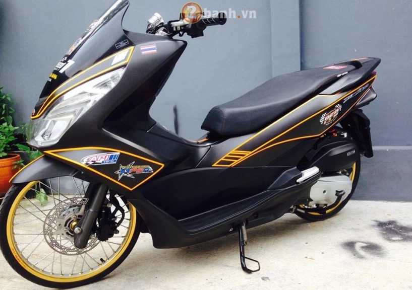 Pcx 150 độ của biker thailand với đôi chân mỏng nhất thế giới - 4