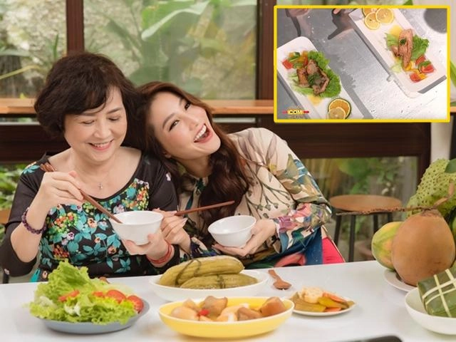 Sao vào bếp diễm my 9x làm bánh bèo nhìn phát thèm cả dàn sao việt vào khen - 15