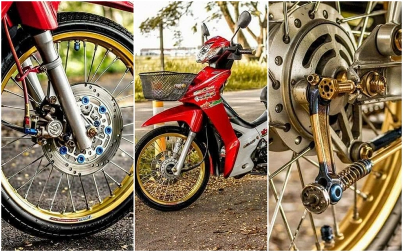 Wave 110i độ kiểng tạo ấn tượng với đôi chân mỏng manh của biker thailand - 1