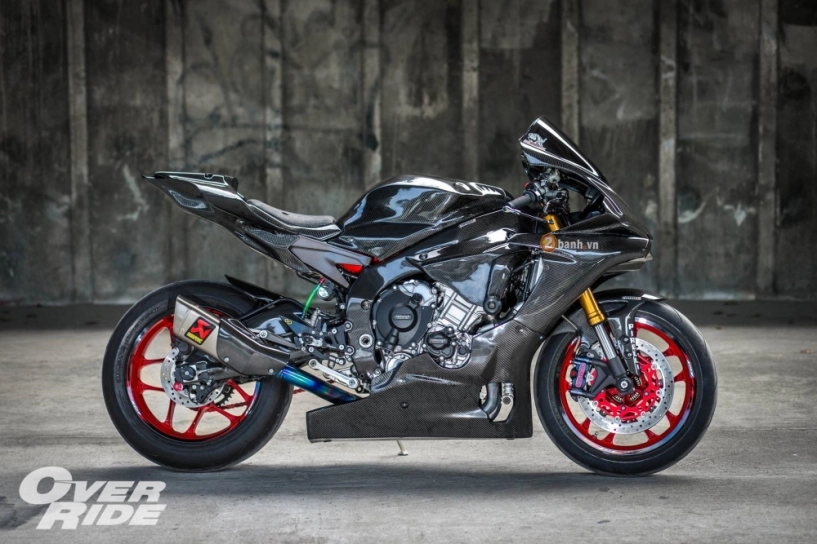 Yamaha r1 tinh tế trong bản độ full carbon mang tên dark side of speed - 4