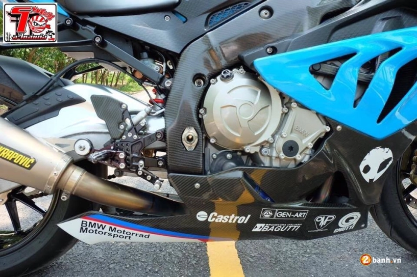 Bmw s1000rr cá tính trong bộ áo xanh pestronal - 7