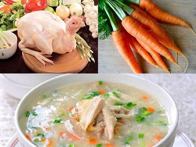 Cách nấu cháo gà cà rốt cho bé vừa nhanh lại đơn giản - 1