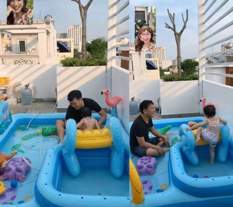 Cảnh nuôi con gái ít ai biết ở nhà của trường giang nhã phương - 2