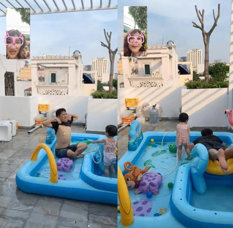 Cảnh nuôi con gái ít ai biết ở nhà của trường giang nhã phương - 3