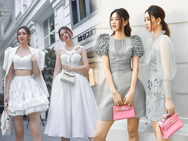 Chị em á hậu bị ghét nhất vbiz đọ hàng hiệu khủng nhưng sao nhìn qua chỉ thấy sến - 22