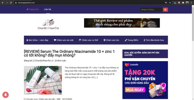Chonmyphamtotcom nền tảng website review mỹ phẩm làm đẹp uy tín tại việt nam - 1