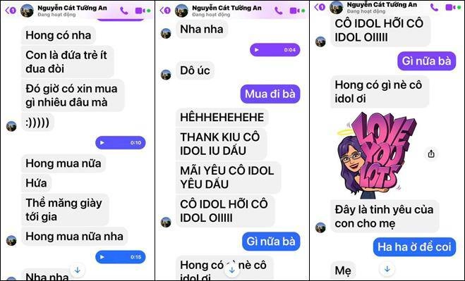Con gái mc bạn muốn hẹn hò xin mẹ mua giày hiệu đoạn chat lộ con người thật - 3