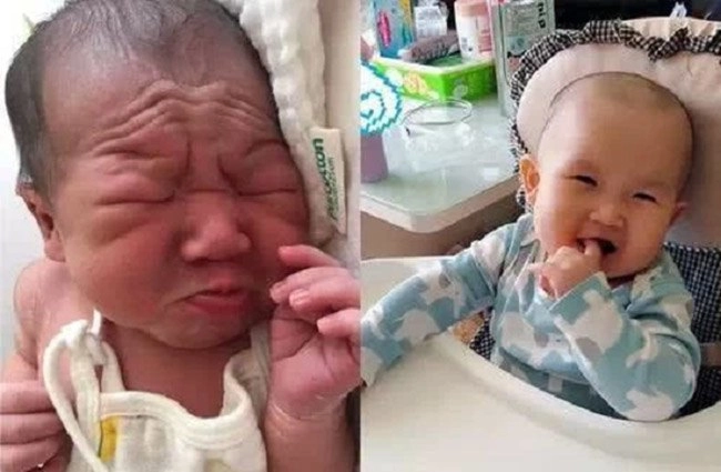 Con sinh ra quá xấu xí mẹ chán nản bố nghi ngờ vài tháng sau không ngờ đẹp như tiên - 2