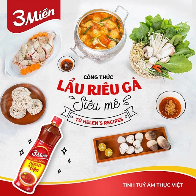 Công thức món lẩu riêu gà thần thánh của vlogger đình đám helens recipe cân mọi cuộc vui cuối năm - 2