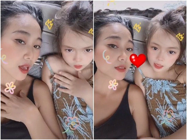 Diễn show cùng mẹ con gái đoan trang tự make up biểu cảm cực yêu - 10