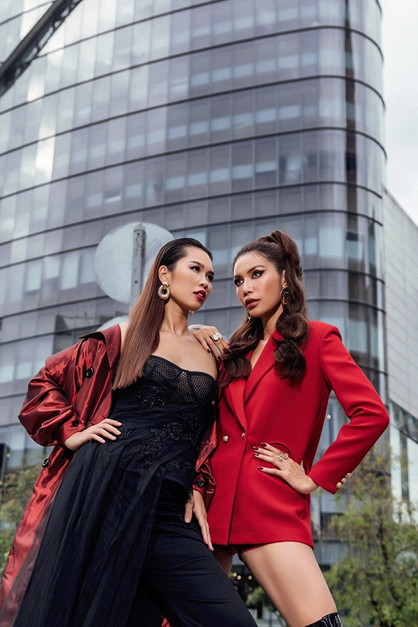 Diện street style vẫn catwalk thần thái hà anh - minh tú trở lại khuấy đảo làng thời trang việt - 5