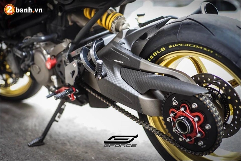 Ducati monster 821 độ điểm nhấn cùng thương hiệu đồ chơi ducabike - 5