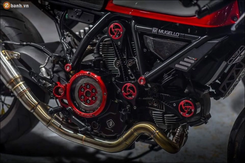 Ducati scrambler cafe racer quái vật hình thành tại xưởng độ mugello - 7