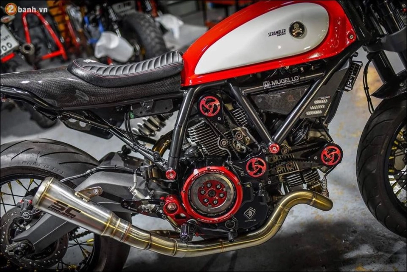 Ducati scrambler cafe racer quái vật hình thành tại xưởng độ mugello - 8