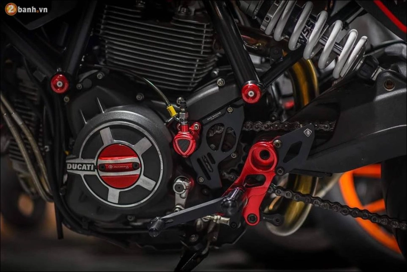 Ducati scrambler cafe racer quái vật hình thành tại xưởng độ mugello - 10