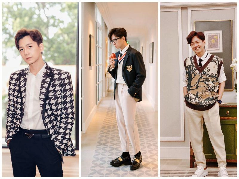 đứng hình trước thời trang giả gái của ngô kiến huy mặc style công sở lấn át phái đẹp - 8