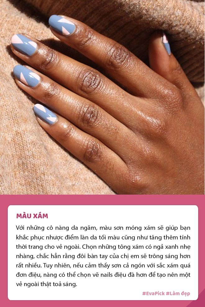 Gọi tên những màu nails dành cho da ngăm sơn lên một chốc bàn tay sáng bừng - 2