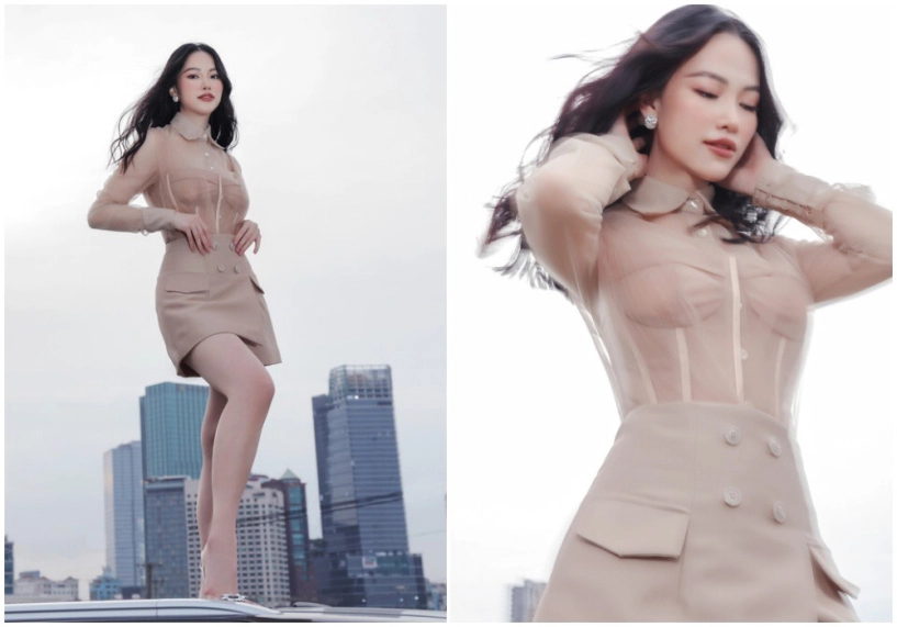 Hoa hậu phương khánh diện áo corset khoe số đo body triệu đô đố ai ngắm mà không say - 5
