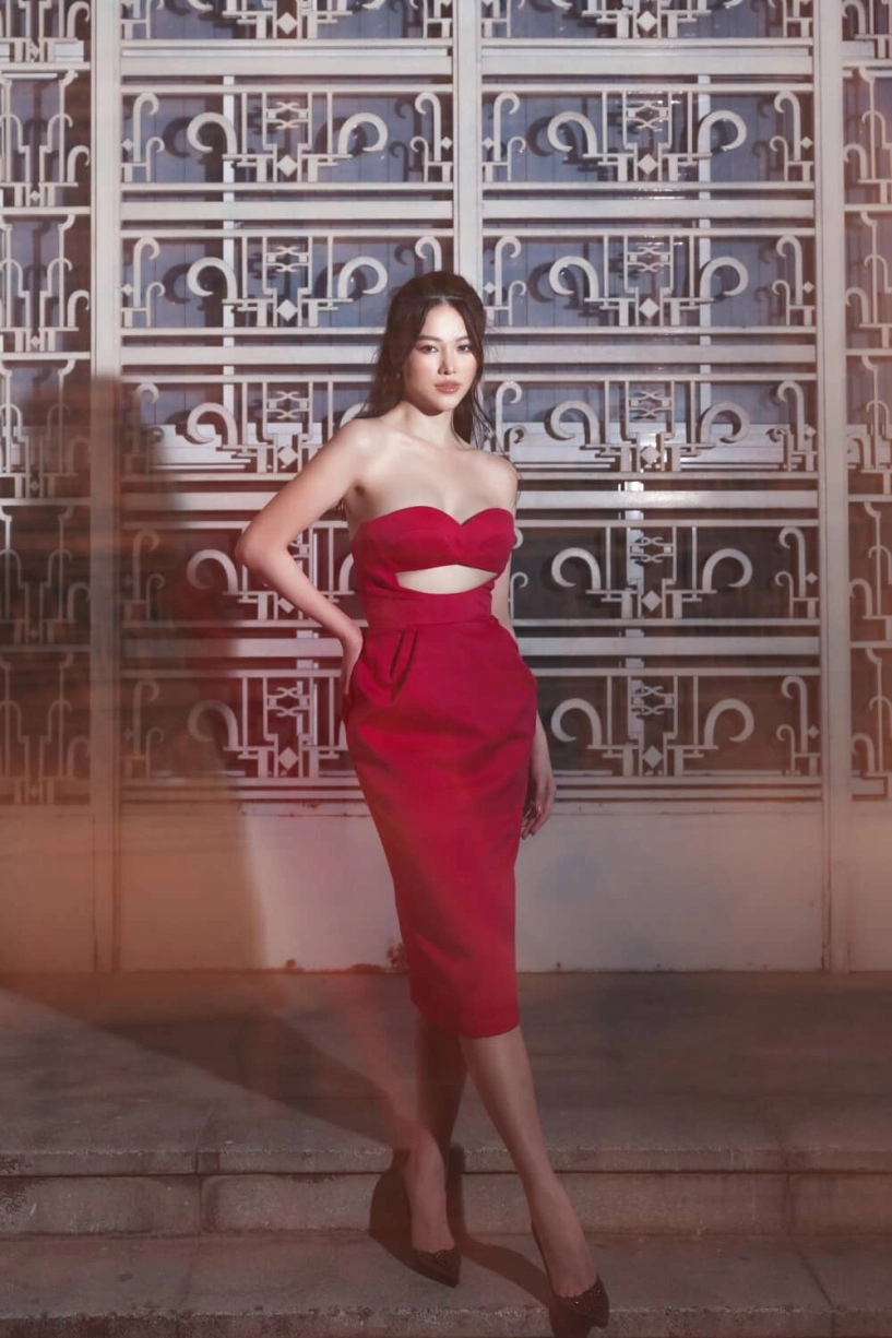 Hoa hậu phương khánh diện áo corset khoe số đo body triệu đô đố ai ngắm mà không say - 10